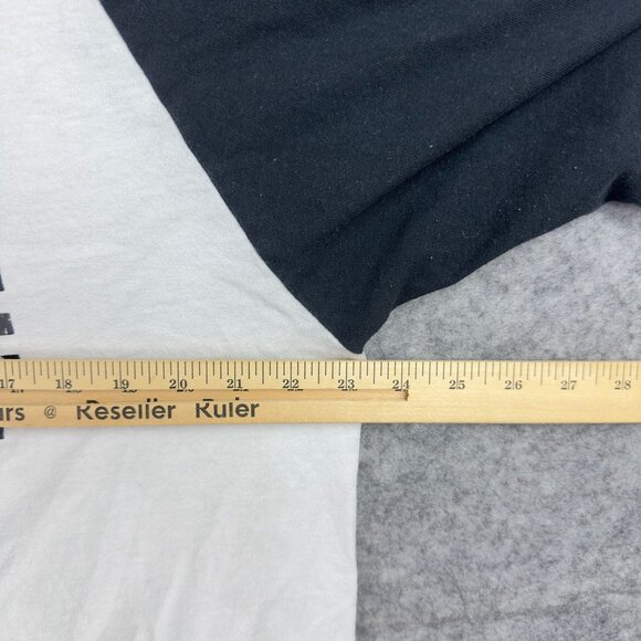 Vans "Off The Wall" Raglan Tee XL Black & White Checkerboard By Gildan - Picture 6 of 9